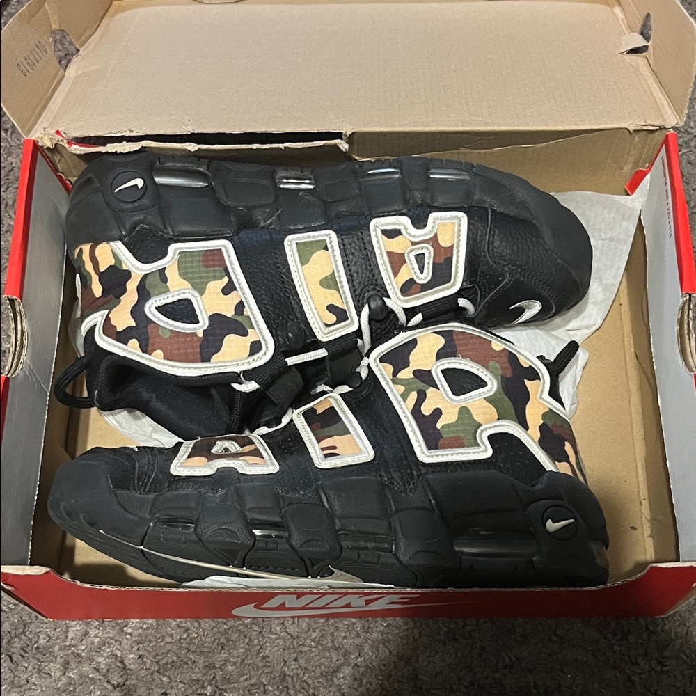 Nike Black and Camo Athletic Shoes